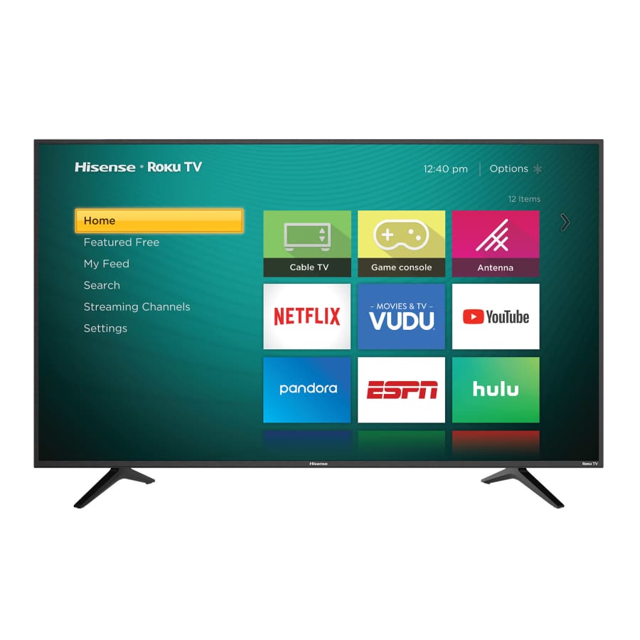 Hisense 65" 4K HDR LED Ultra HD Roku Smart TV for $400