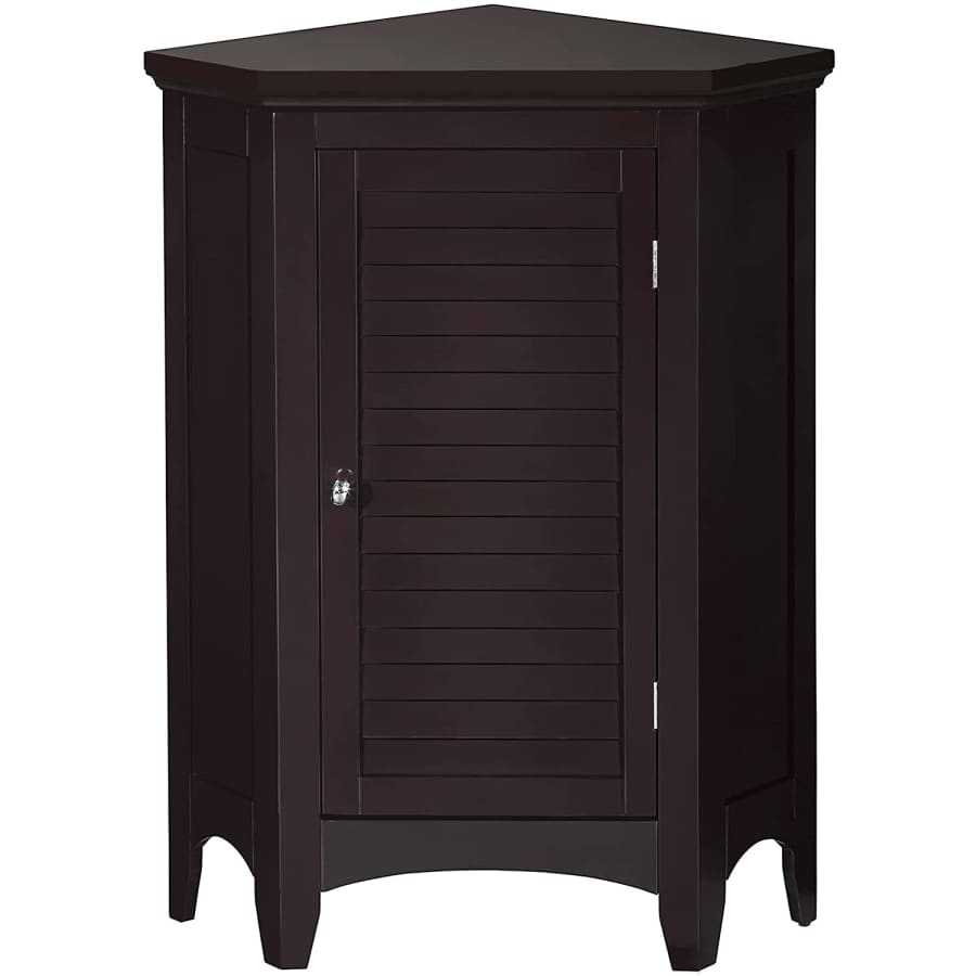 Elegant Home Glancy Shutter Door Corner Cabinet for $121