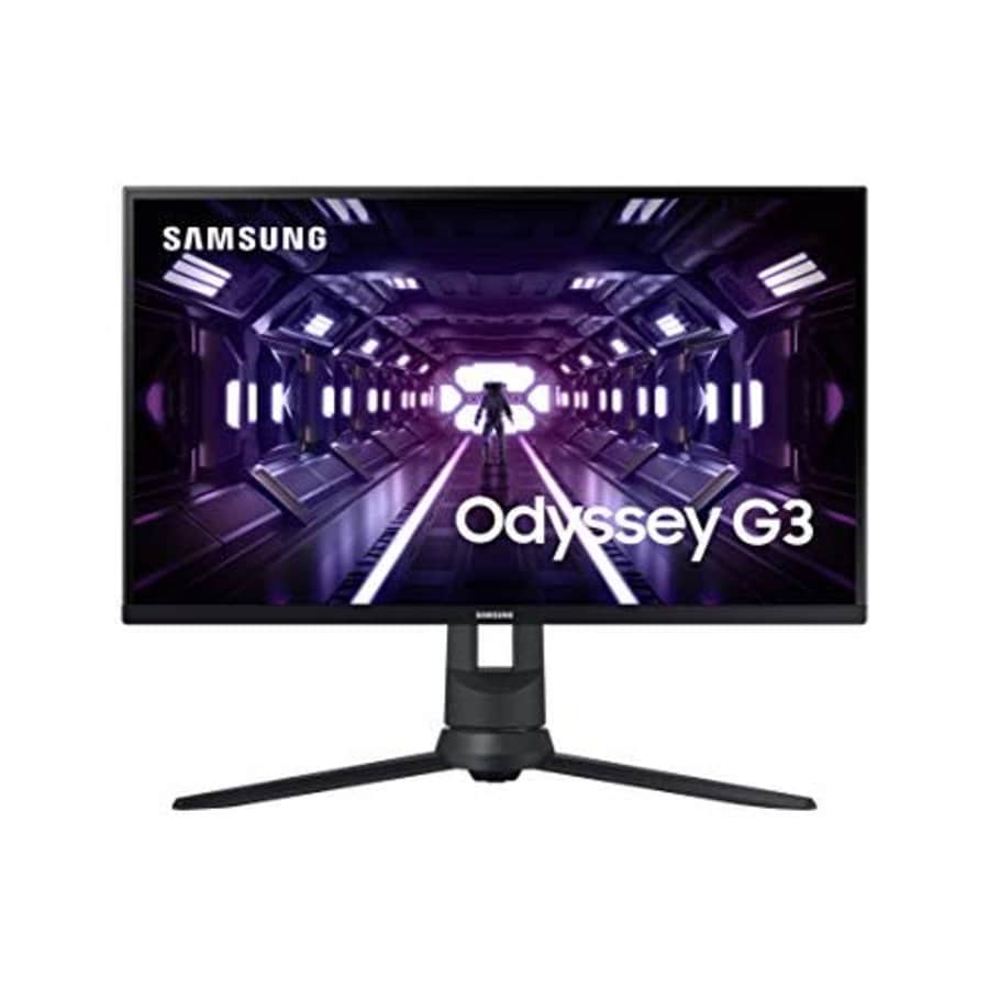 SAMSUNG Odyssey G3 Series 24-Inch FHD 1080p Gaming Monitor, 144Hz, 1ms, 3-Sided Border-Less, VESA for $250