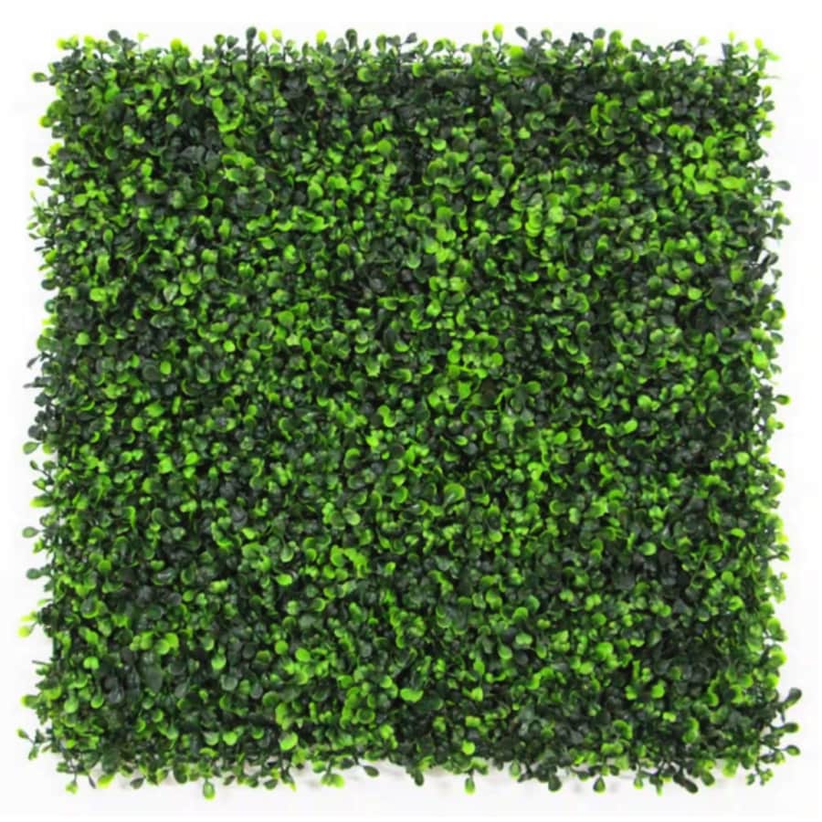 20" x 20" Artificial Boxwood Hedge Greenery Panel 12-Pack: $50