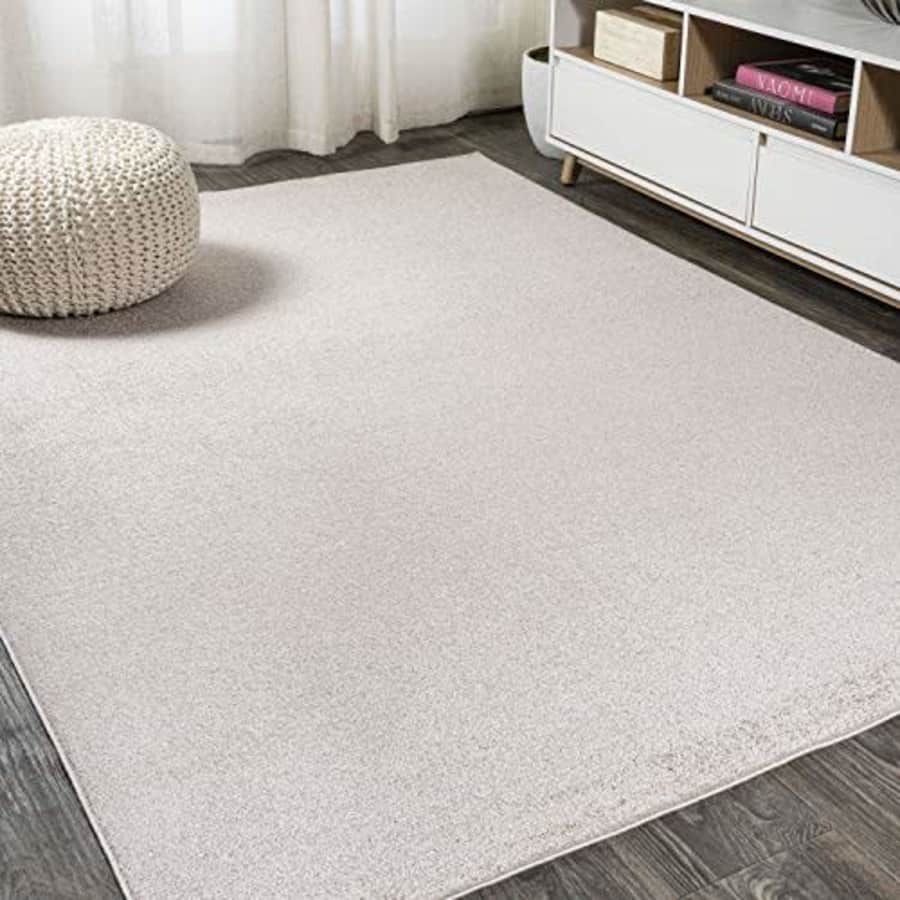 JONATHAN Y JSEU100-G4 Haze Solid Low-Pile Area Rug, Bedroom Kitchen Living Room Indoor Decor, Non for $41