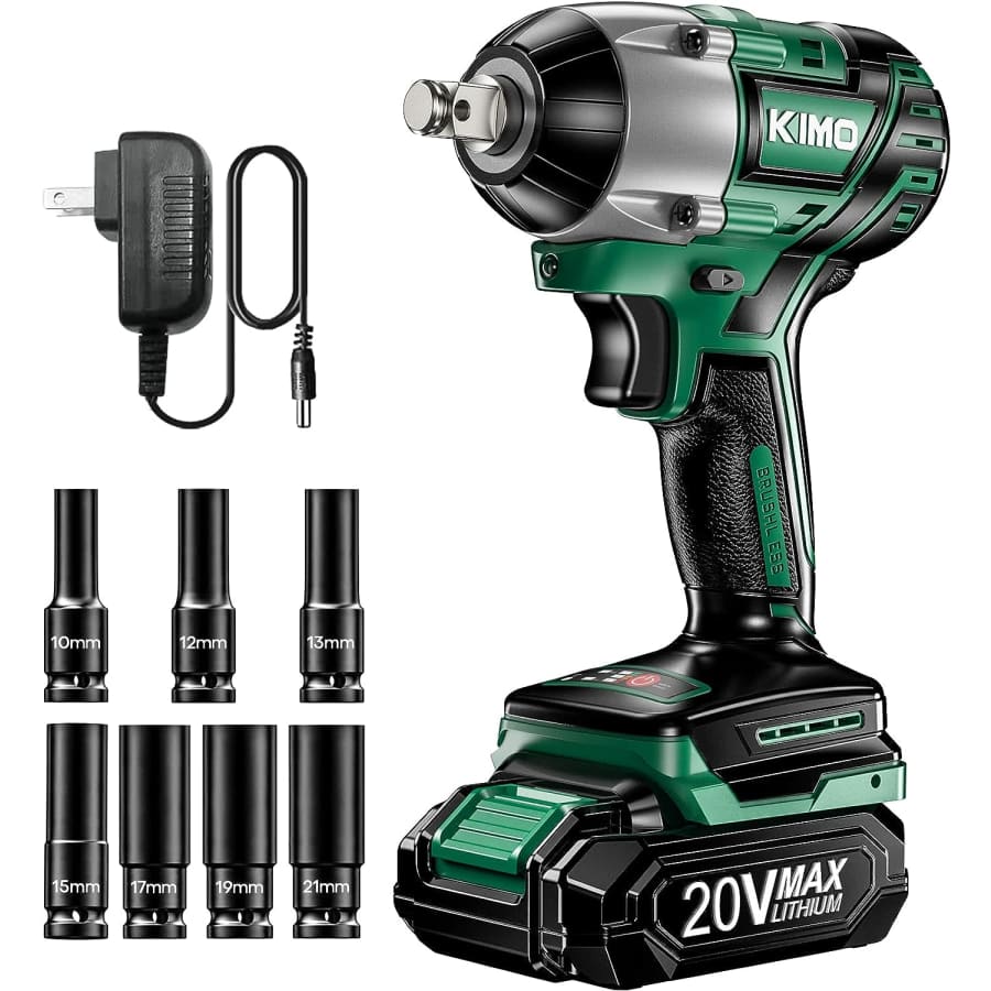 Kimo 20V Cordless Impact Wrench Set for $68 Kimo 20V Cordless Impact Wrench Set for $68