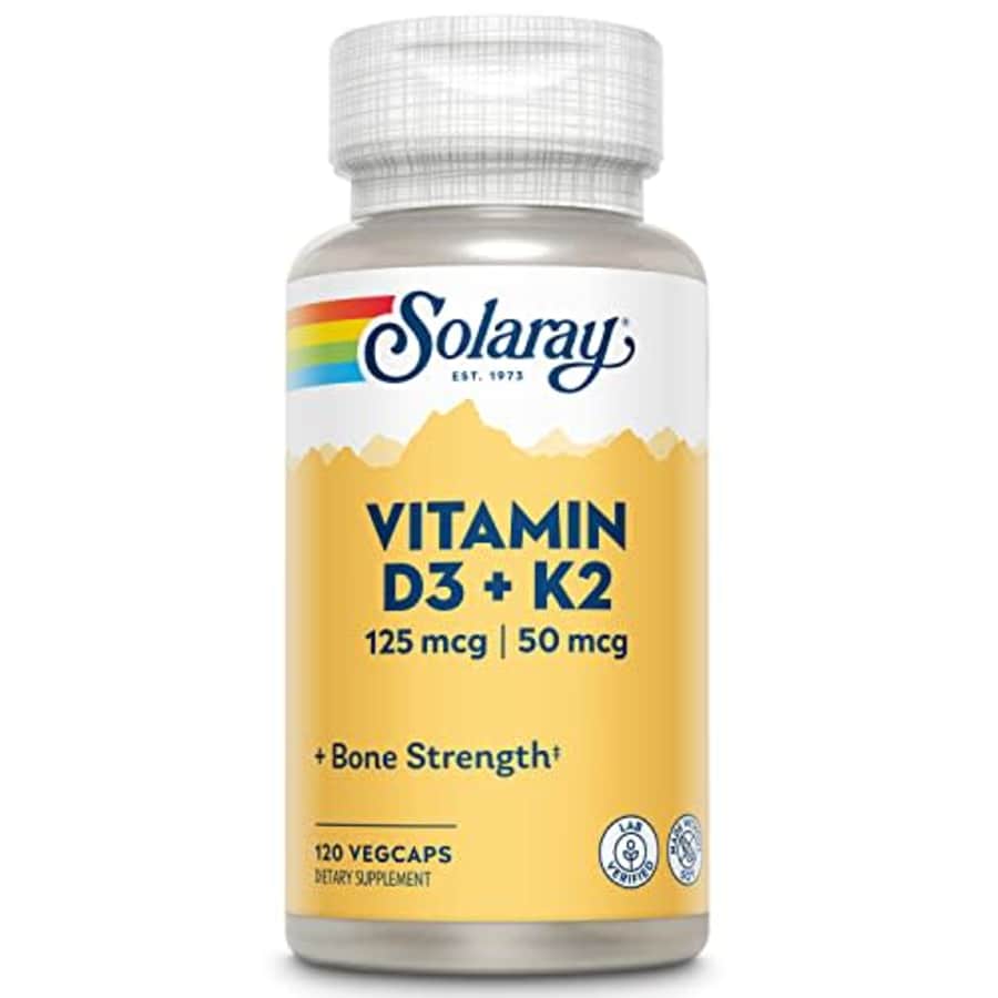 SOLARAY Vitamin D3 + K2, D & K Vitamins for Calcium Absorption and Support for Healthy for $23 SOLARAY Vitamin D3 + K2, D & K Vitamins for Calcium Absorption and Support for Healthy for $23