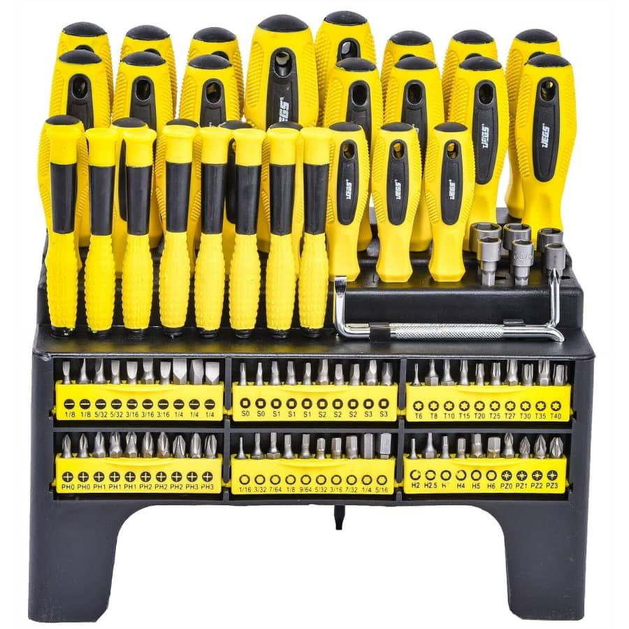 JEGS 100-Piece Screwdriver & Bit Set for $22 JEGS 100-Piece Screwdriver & Bit Set for $22