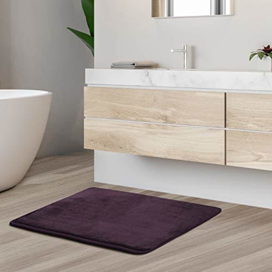 Clara Clark Memory Foam Bath Mat Set - Non Slip, Absorbent, Soft Bath Rug Set - Fast Drying for $13