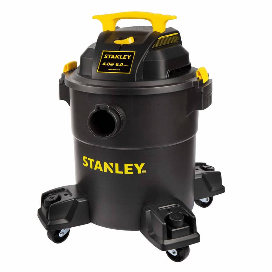 Stanley Tools Stanley 6-Gallon 4-Horsepower Wet/Dry Vacuum for $70 Stanley Tools Stanley 6-Gallon 4-Horsepower Wet/Dry Vacuum for $70