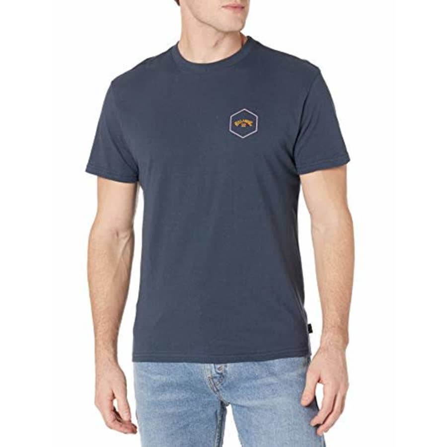 Billabong Men's Short Sleeve Premium Logo Graphic Tee T-Shirt, Navy Access, MD for $26