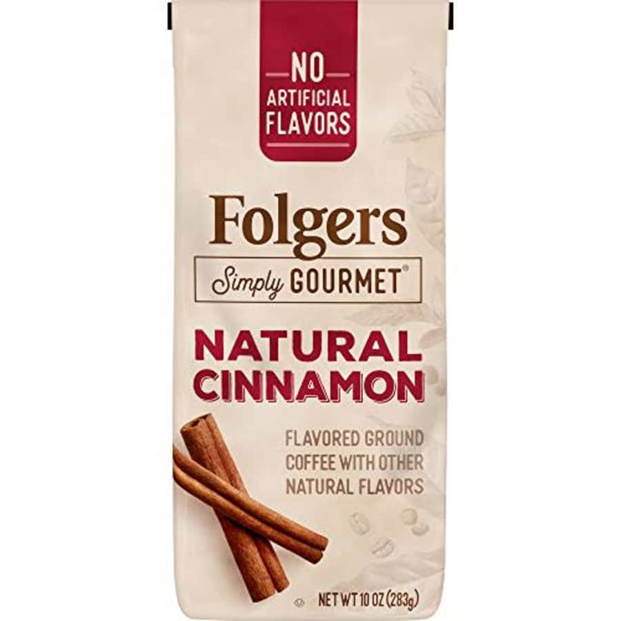 Folgers Simply Gourmet Natural Cinnamon Flavored Ground Coffee, 10 Ounces for $5