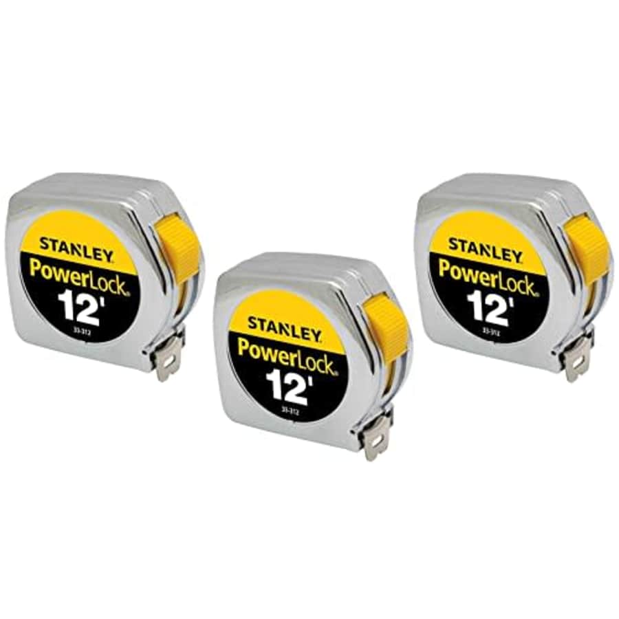 Stanley Hand Tools 33-312 3/4" X 12' PowerLock Professional Tape Measure (3 Pack) for $34 Stanley Hand Tools 33-312 3/4" X 12' PowerLock Professional Tape Measure (3 Pack) for $34