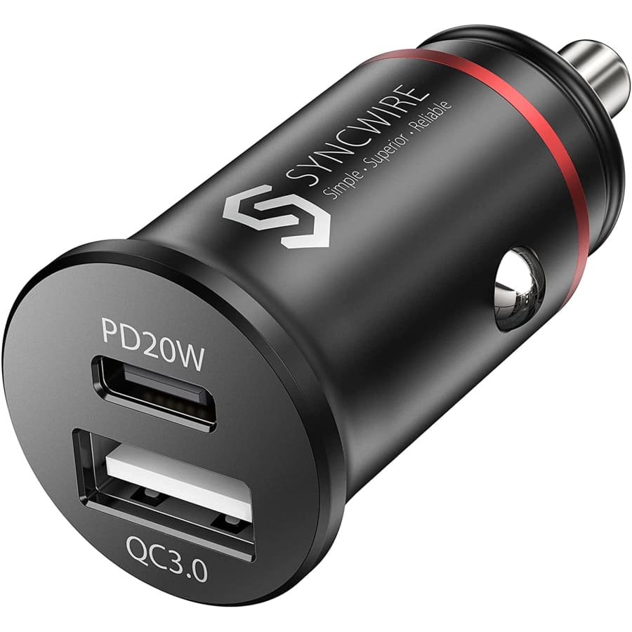 Syncwire USB C Car Charger for $22
