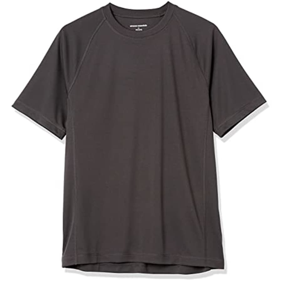 Amazon Essentials Men's Short-Sleeve Rash Guard, Silver, 4X-Large for $6 Amazon Essentials Men's Short-Sleeve Rash Guard, Silver, 4X-Large for $6