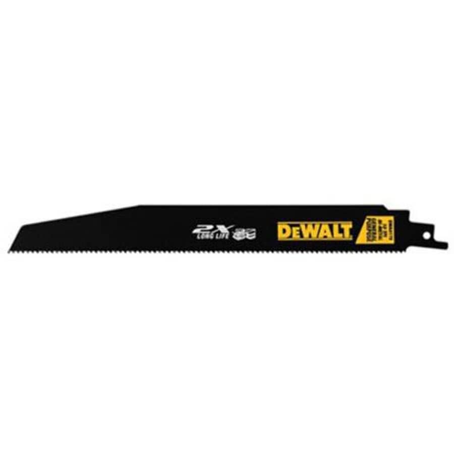 DEWALT DWA4176 6-Inch 10TPI 2X Reciprocating Saw Blade (5-Pack) for $16