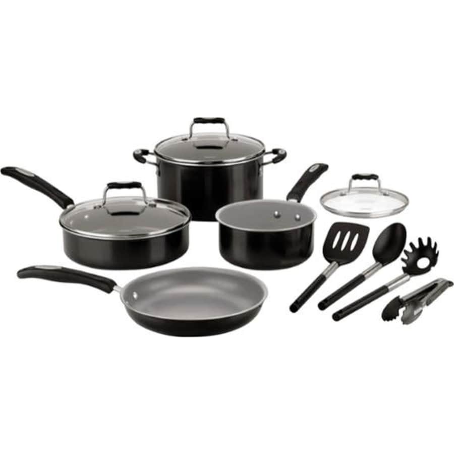 Cuisinart 11-Piece Ceramic Cookware Set: $60