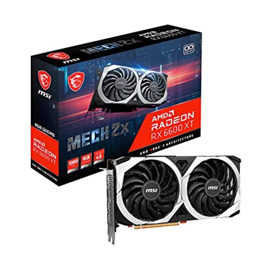 MSI Gaming AMD Radeon RX 6600 XT 128-bit 8GB GDDR6 DP/HDMI Dual Torx Fans FreeSync DirectX 12 VR for $301 MSI Gaming AMD Radeon RX 6600 XT 128-bit 8GB GDDR6 DP/HDMI Dual Torx Fans FreeSync DirectX 12 VR for $301