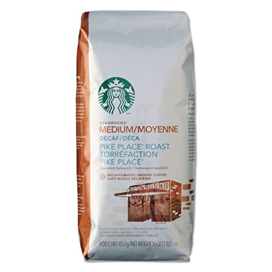 Starbucks 11029358 Coffee Ground Pike Place Decaf 1lb Bag for $20