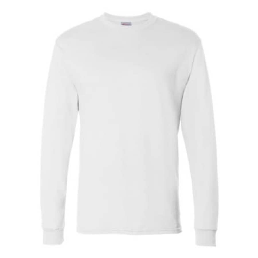 Hanes Men's Essentials Long Sleeve T-shirt Value Pack (2-pack), White,Large for $20 Hanes Men's Essentials Long Sleeve T-shirt Value Pack (2-pack), White,Large for $20