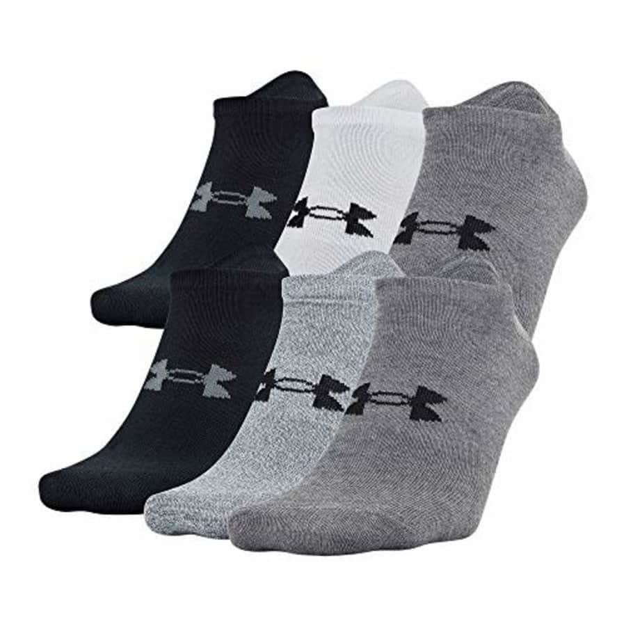 Under Armour Adult Essential Lite No Show Socks, 6 Pairs, Gray Assorted, Large for $22 Under Armour Adult Essential Lite No Show Socks, 6 Pairs, Gray Assorted, Large for $22
