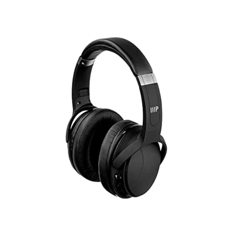 Monoprice BT-250ANC Bluetooth Wireless Over Ear Headphones with Active Noise Cancelling (ANC) for $39