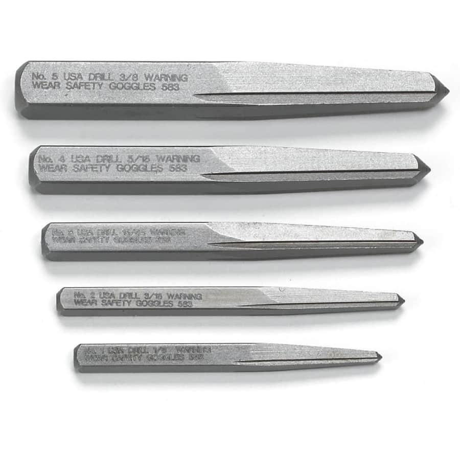 GearWrench 5-Piece Straight Fluted Screw Extractor Set for $14 GearWrench 5-Piece Straight Fluted Screw Extractor Set for $14