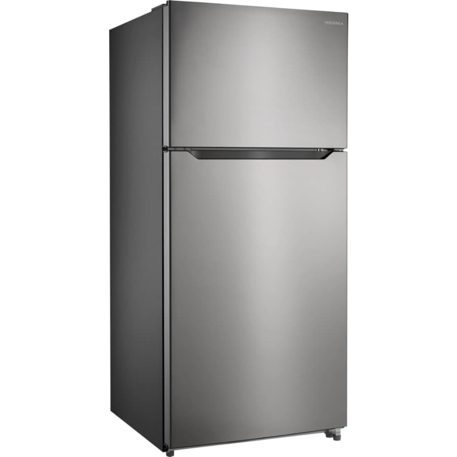 Insignia 18.1-Cu. Ft. Stainless Steel Top-Freezer Refrigerator for $600