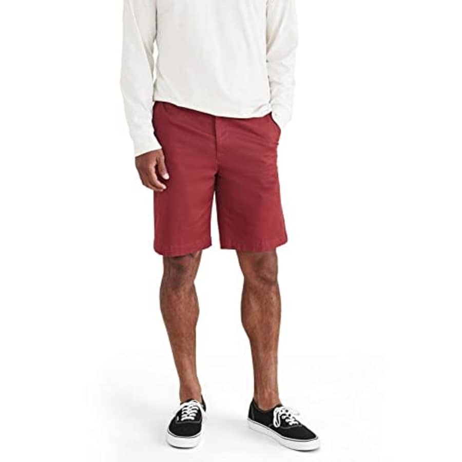 Dockers Men's Ultimate Straight Fit Supreme Flex Shorts (Standard and Big & Tall), (New) Spiced for $22