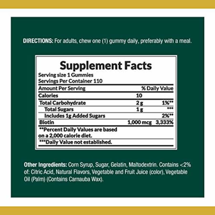 Biotin by Nature's Bounty, Vitamin Supplement, Supports Healthy Hair, Skin, and Nails, Fruit for $19 Biotin by Nature's Bounty, Vitamin Supplement, Supports Healthy Hair, Skin, and Nails, Fruit for $19