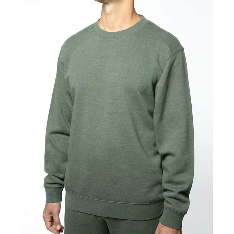 Lazer Men's Burnout Fleece Crewneck Sweatshirt for $7 Lazer Men's Burnout Fleece Crewneck Sweatshirt for $7