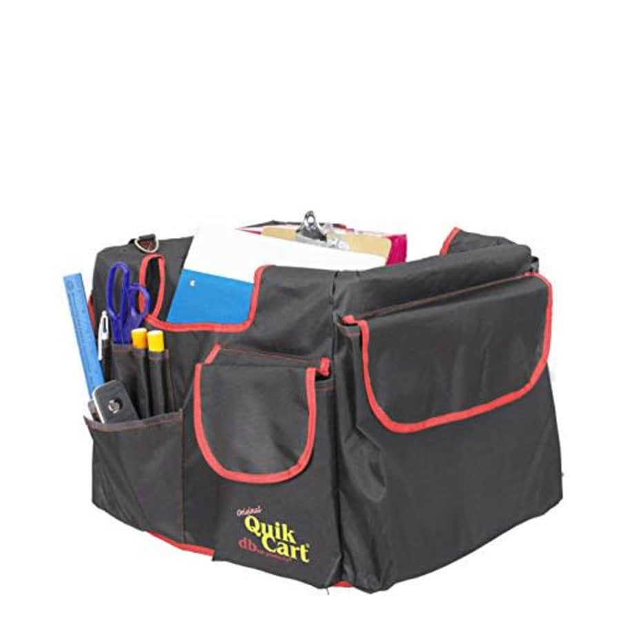 dbest products Quik Cart Pockets Caddy Organizer Teacher Tote Mobile Tool Storage Fabric Cover Bag, for $34