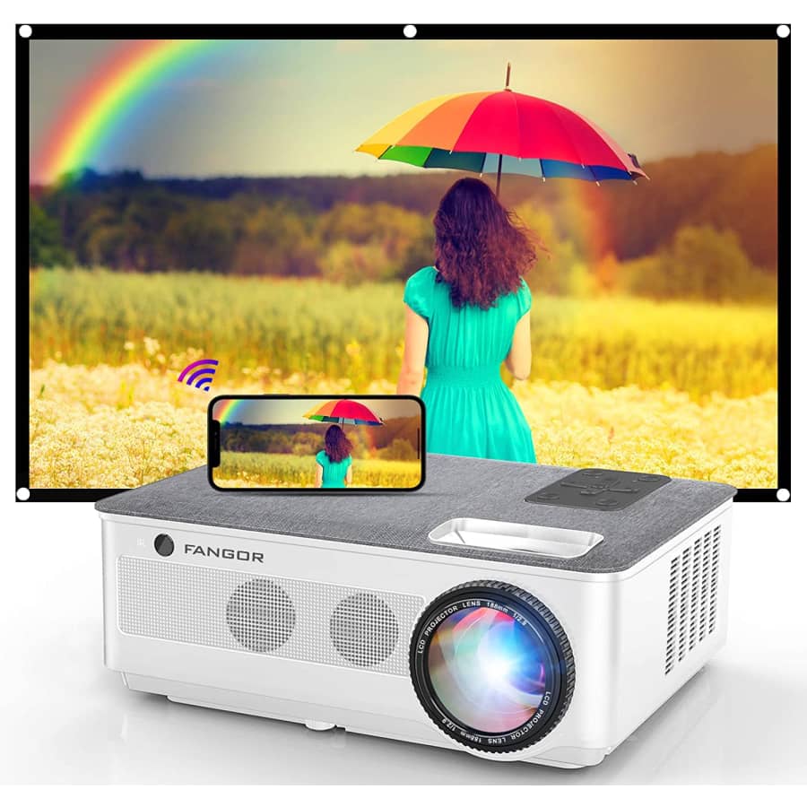 Fangor 1080p Bluetooth Projector w/ Screen for $168 Fangor 1080p Bluetooth Projector w/ Screen for $168