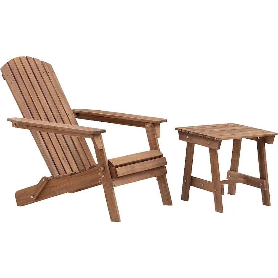 Amazon Aware FSC Certified Outdoor Folding Adirondack Chair with Side Table for $66 w/ Prime Amazon Aware FSC Certified Outdoor Folding Adirondack Chair with Side Table for $66 w/ Prime