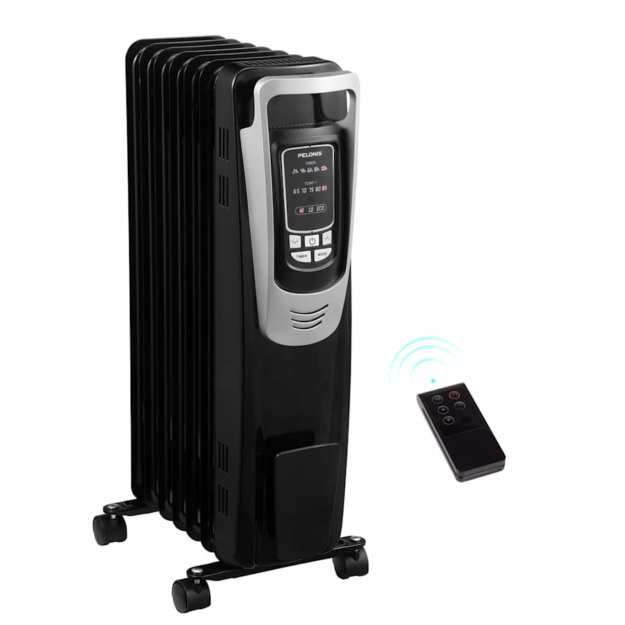Pelonis 1,500-Watt Electric Oil-Filled Radiator Heater for $53 Pelonis 1,500-Watt Electric Oil-Filled Radiator Heater for $53
