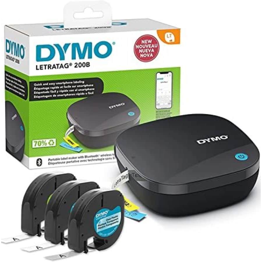 Dymo LetraTag 200B Bluetooth Label Maker w/ Label Tape 3-Pack for $43 Dymo LetraTag 200B Bluetooth Label Maker w/ Label Tape 3-Pack for $43