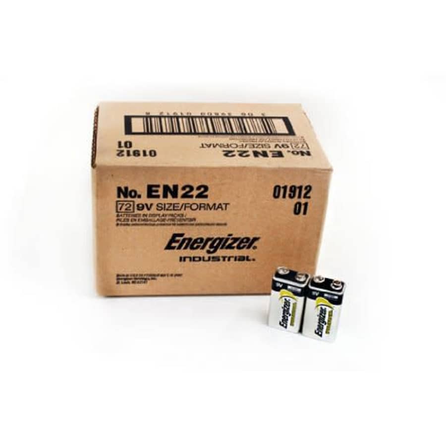 72 pcs Energizer Industrial 9V Size Alkaline Batteries (EN22) for $95