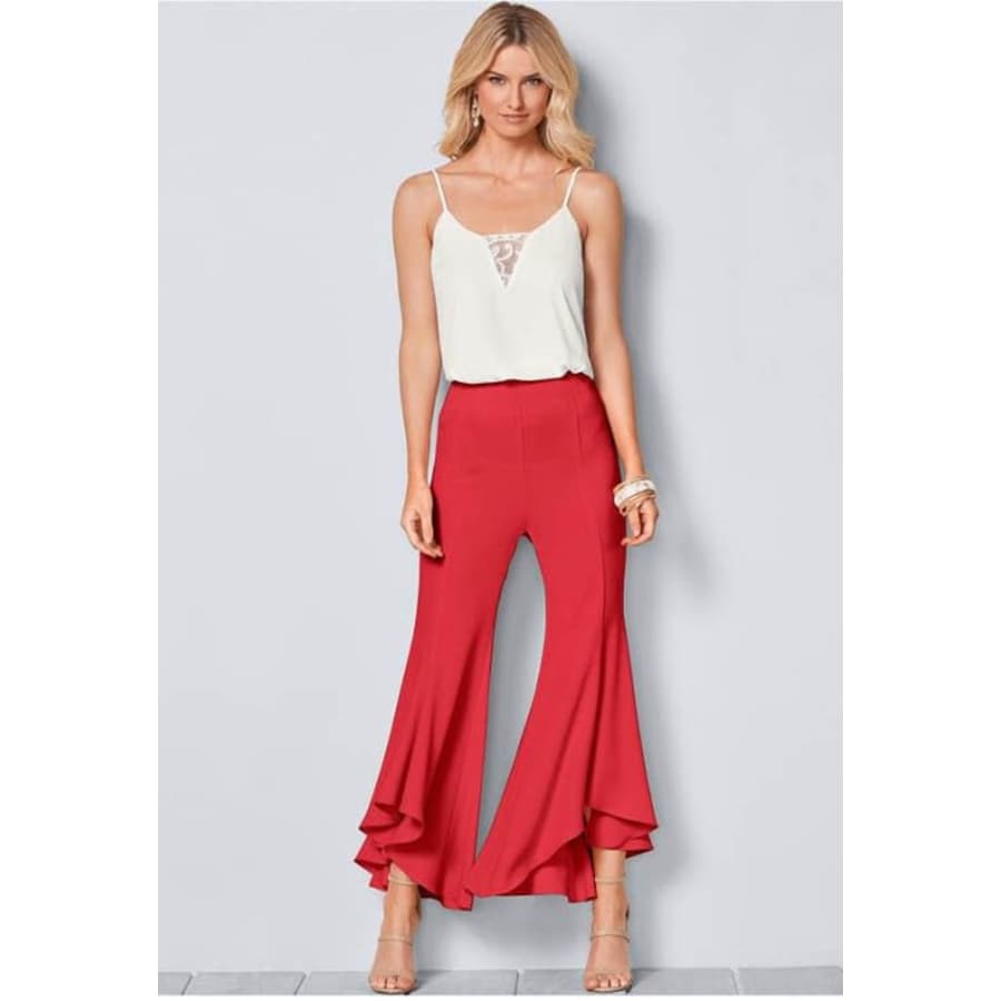 Venus Women's Ruffle Hem Pants for $12 Venus Women's Ruffle Hem Pants for $12
