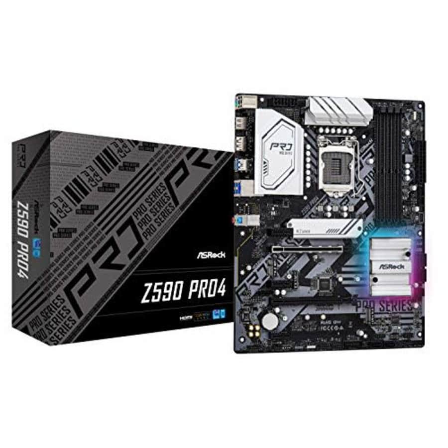 ASROCK Z590 PRO4 Socket LGA1200/ Intel Z590/ DDR4/ Quad CrossFireX/ SATA3&USB3.2/ M.2/ ATX for $121
