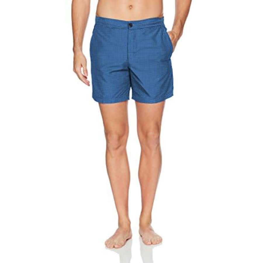 Ben Sherman Men's Retro Geo Print Tailor Swim Shorts, Summer Sky, XX-Large for $38