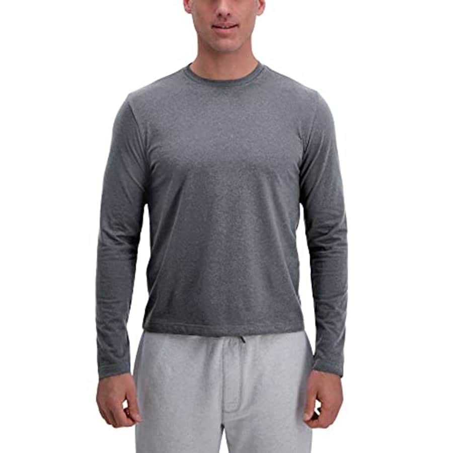 Haggar Men's Comfort Tee Shirt Long Short Sleeve Styles, Medium Grey, X-Large for $4 Haggar Men's Comfort Tee Shirt Long Short Sleeve Styles, Medium Grey, X-Large for $4