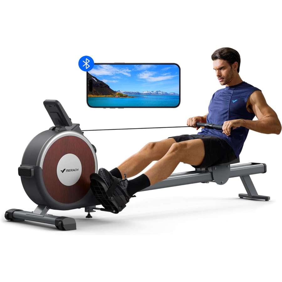 Merach Bluetooth Magnetic Rower Machine: $189.99