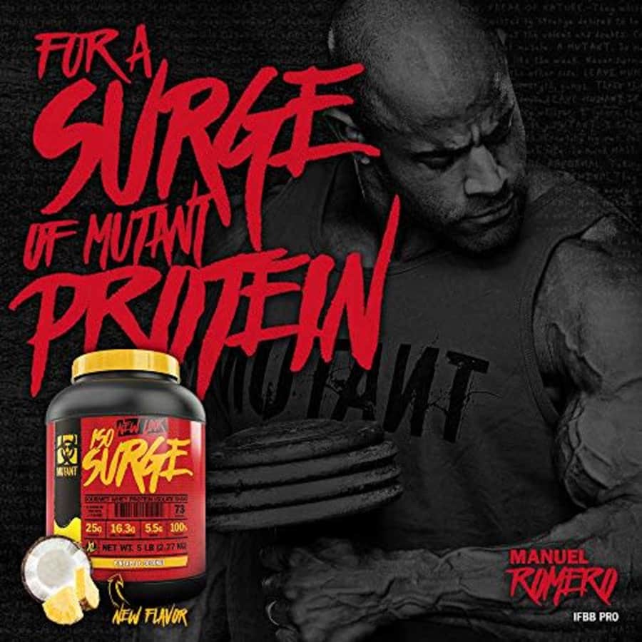 Mutant ISO Surge Whey Protein Powder Acts Fast to Help Recover, Build Muscle, Bulk and Strength, for $60 Mutant ISO Surge Whey Protein Powder Acts Fast to Help Recover, Build Muscle, Bulk and Strength, for $60