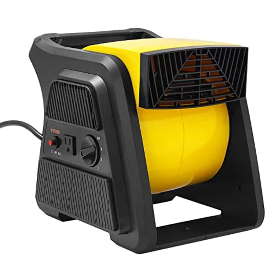 VEVOR Pivoting Utility Fan, 600 CFM High Velocity Floor Blower for Drying, Cooling, Ventilating, for $68