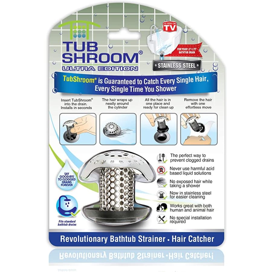 TubShroom Ultra Revolutionary Bath Tub Drain Protector for $8