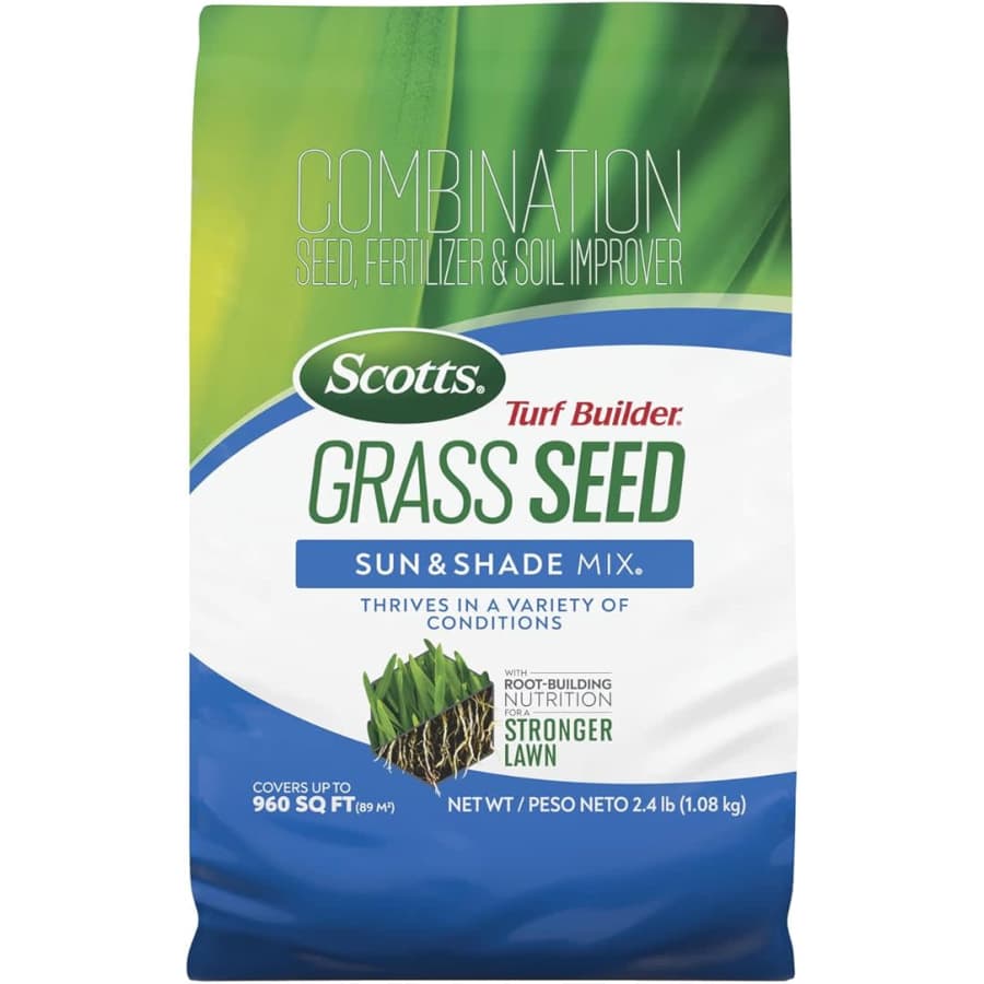 Scotts Turf Builder Grass Seed Sun & Shade Mix 2.4-lb. Bag for $19