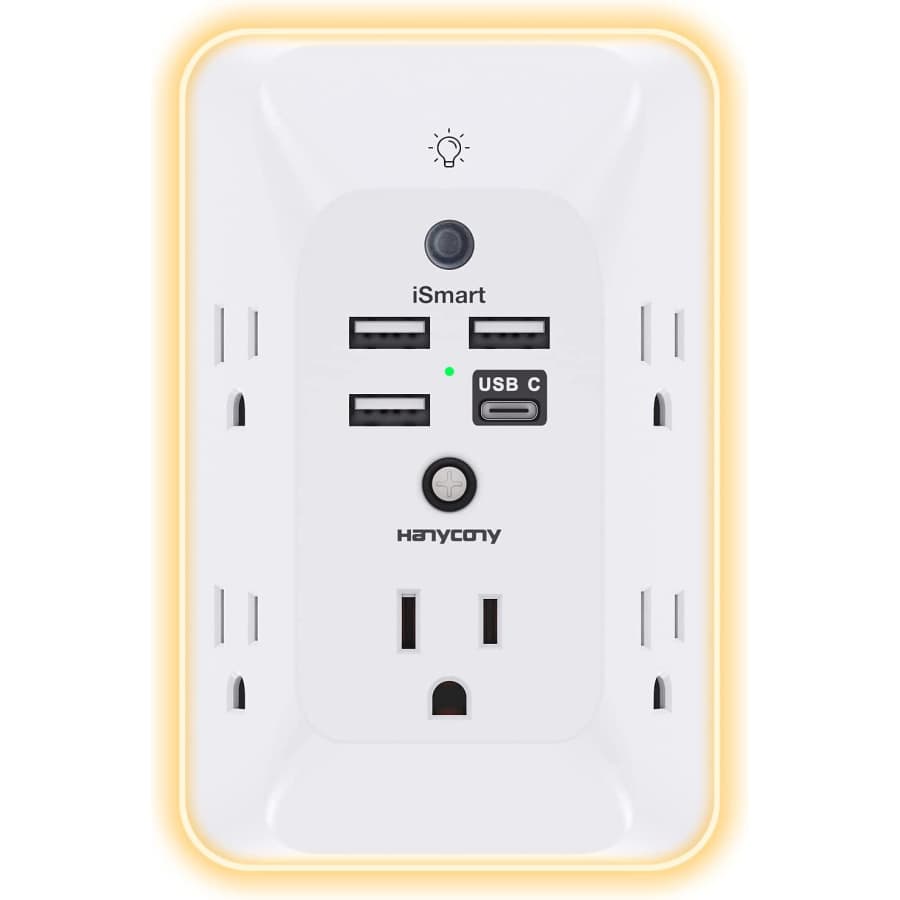 Outlet Extender with Night Light for $10