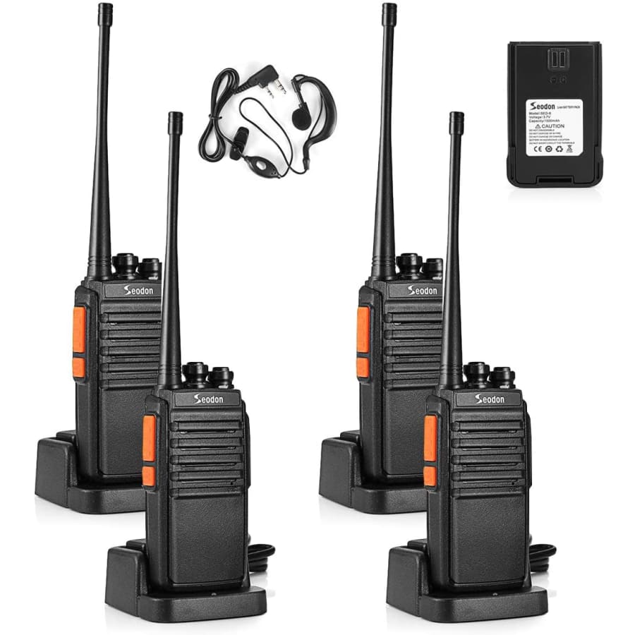 Seodon Rechargeable Walkie Talkie 4-Pack for $42 Seodon Rechargeable Walkie Talkie 4-Pack for $42