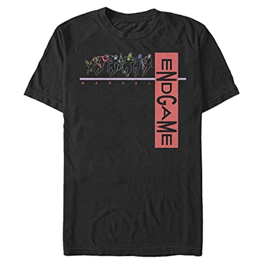 Marvel Men's Universe Endgame Squad T-Shirt, Black, XX-Large for $10