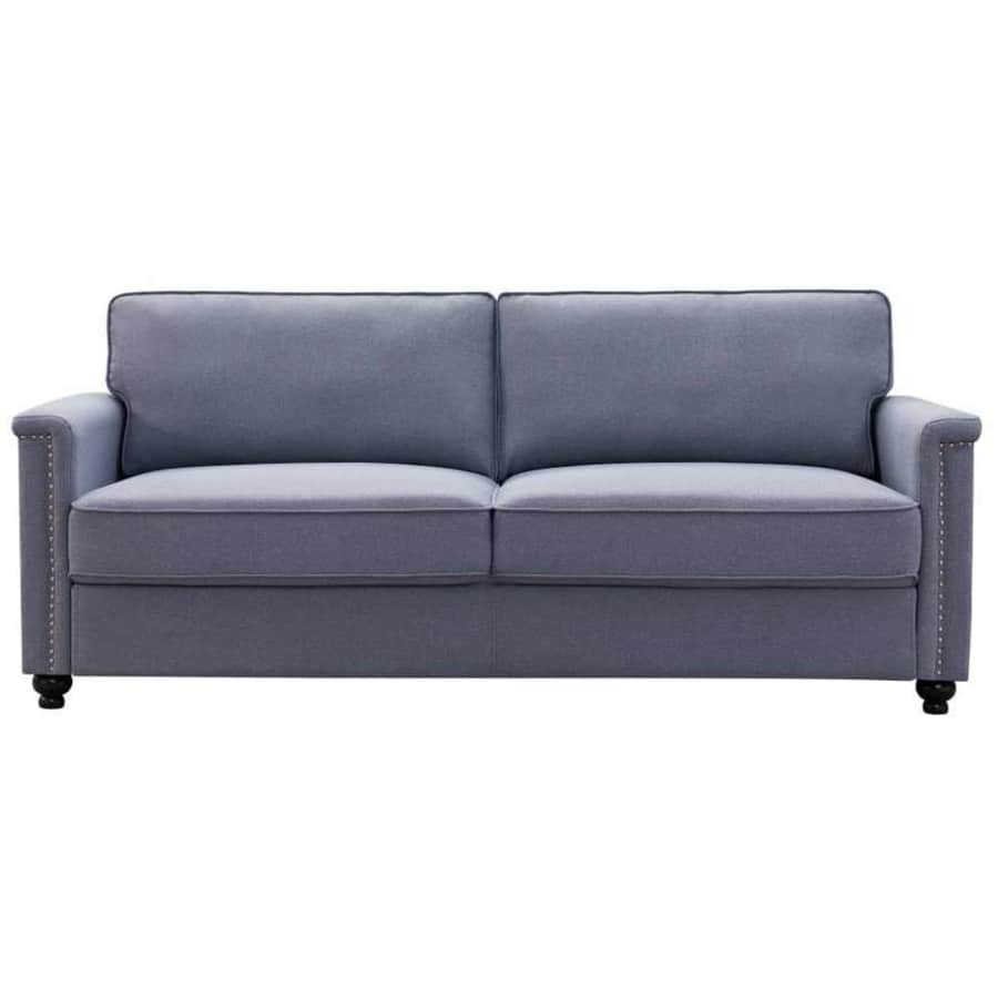 Magic Home 76" 3-Seat Nailhead English Rolled Arm Sofa for $436