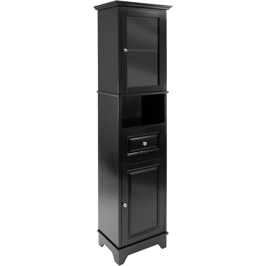 Winsome Alps Tall Cabinet with Glass Door and Drawer for $100 w/ Prime