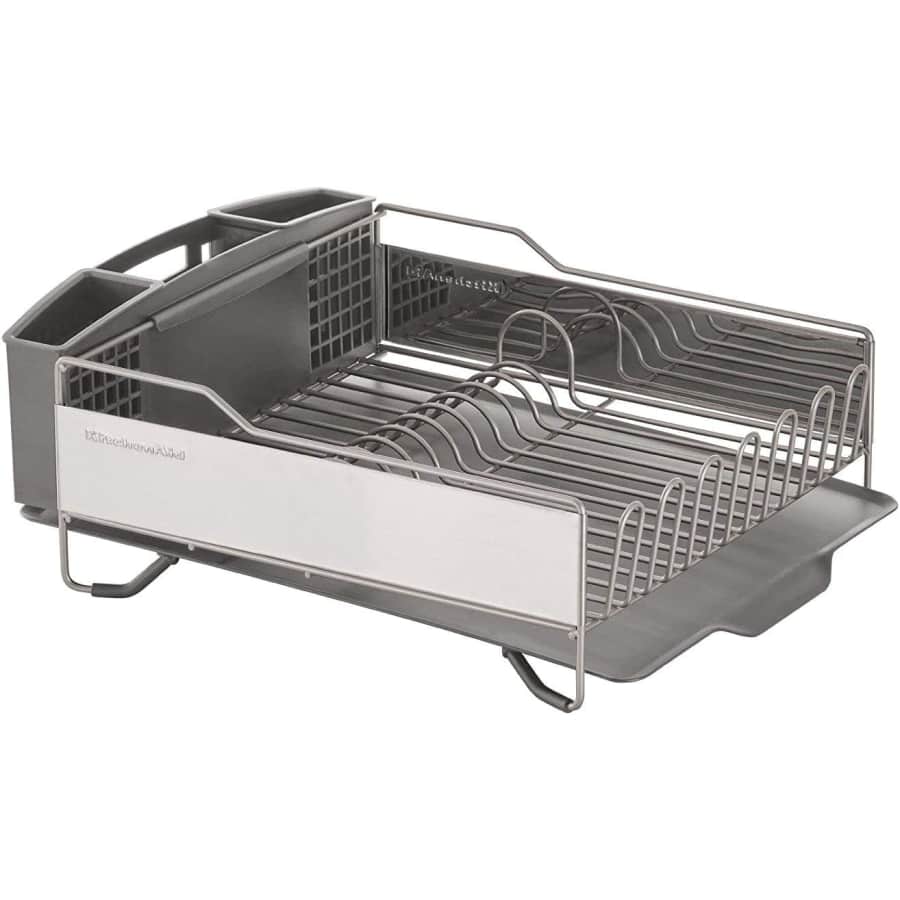 KitchenAid Stainless Steel Countertop Dish Rack for $53