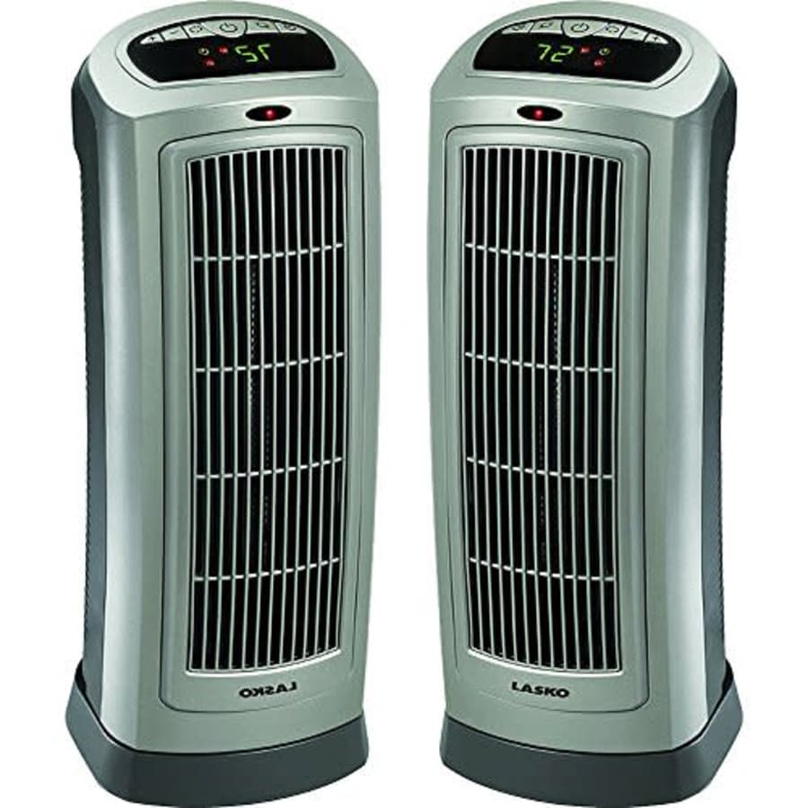 Lasko 2-Pack Ceramic Tower Heater with Digital Display & Remote Control - 755320 for $174 Lasko 2-Pack Ceramic Tower Heater with Digital Display & Remote Control - 755320 for $174