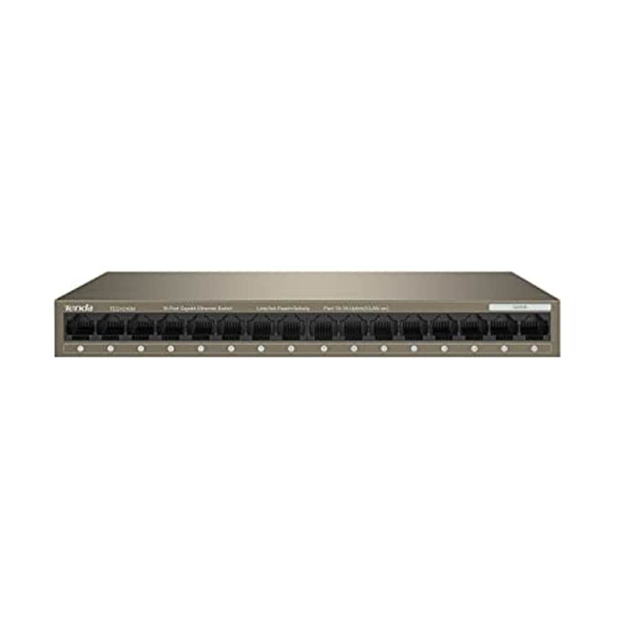 Tenda TEG1016M | 16 Port Gigabit Unmanaged Ethernet Network Switch|Ethernet Splitter|Plug & for $44